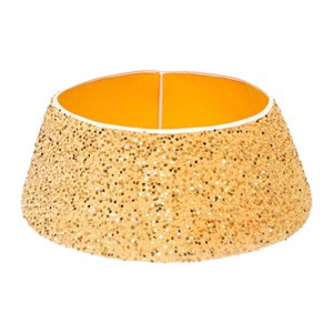 Magideal - Collar De Árbol De Navidad, Anillo De Árbol De Navidad, Fiesta Festiva, Decoración Decorativa De Moda Para Árbol De Navidad, Falda De Árbol De Lenteju Dorado