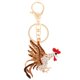 thumbnail image 1 of Gallo gallo pollo llavero cristal bolsa colgante llavero regalo joyas oro, 1 of 5