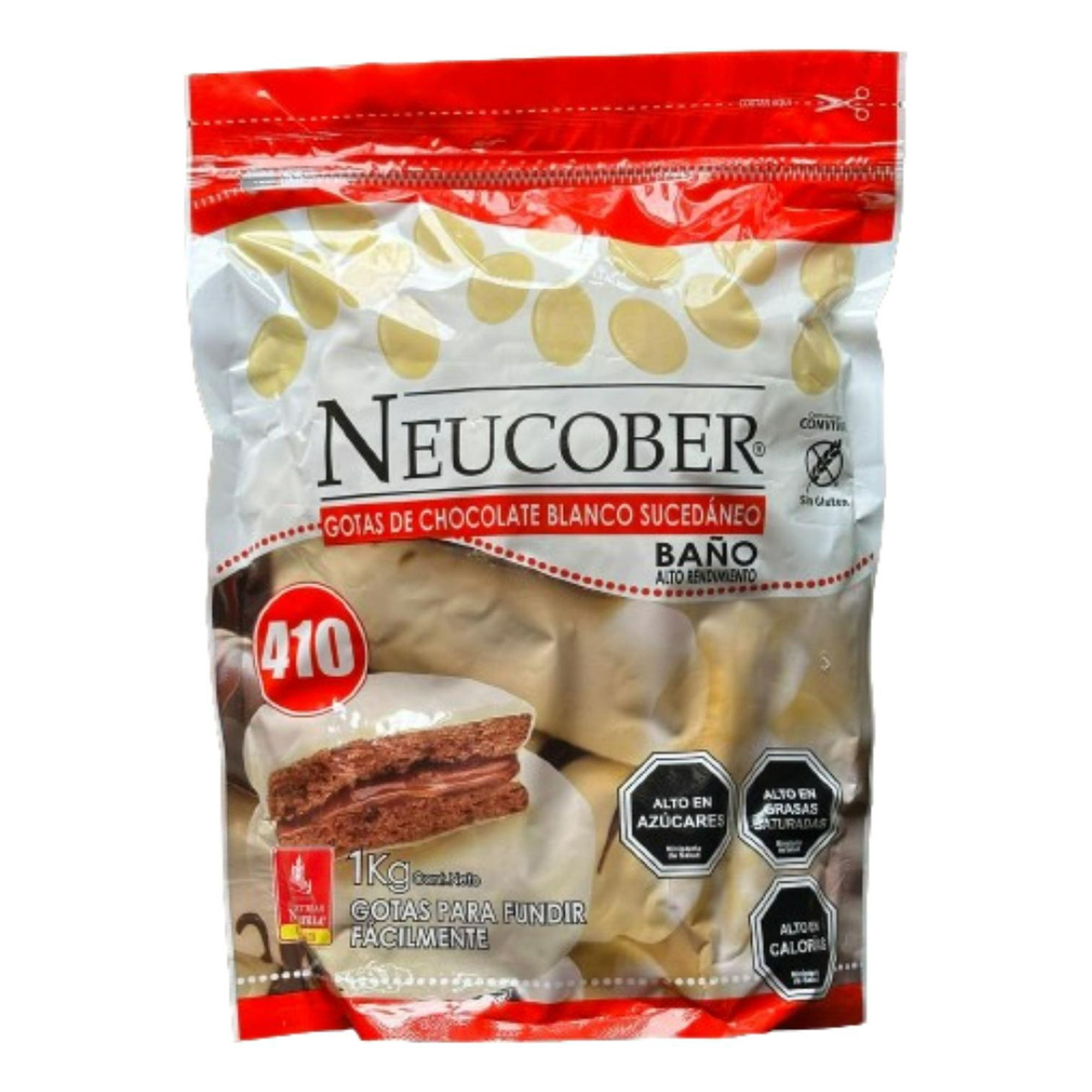Genérico - Neucober 410 Cobertura Gotas Chocolate Sucedáneo Blanco