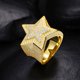 thumbnail image 3 of Anillo de Moissanita con Estrella Creada en Laboratorio Brillante para Hombre Anillo de Compromiso de Diamante Simulado de Plata Esterlina S925 Moda Lujo Bling Anillo de Fiesta, 3 of 8