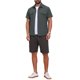 thumbnail image 2 of INSPIRE CHIC Camisa Cargo Sólida para Hombre Dos Bolsillos Manga Corta Camisas Utilitarias L Gris, 2 of 5