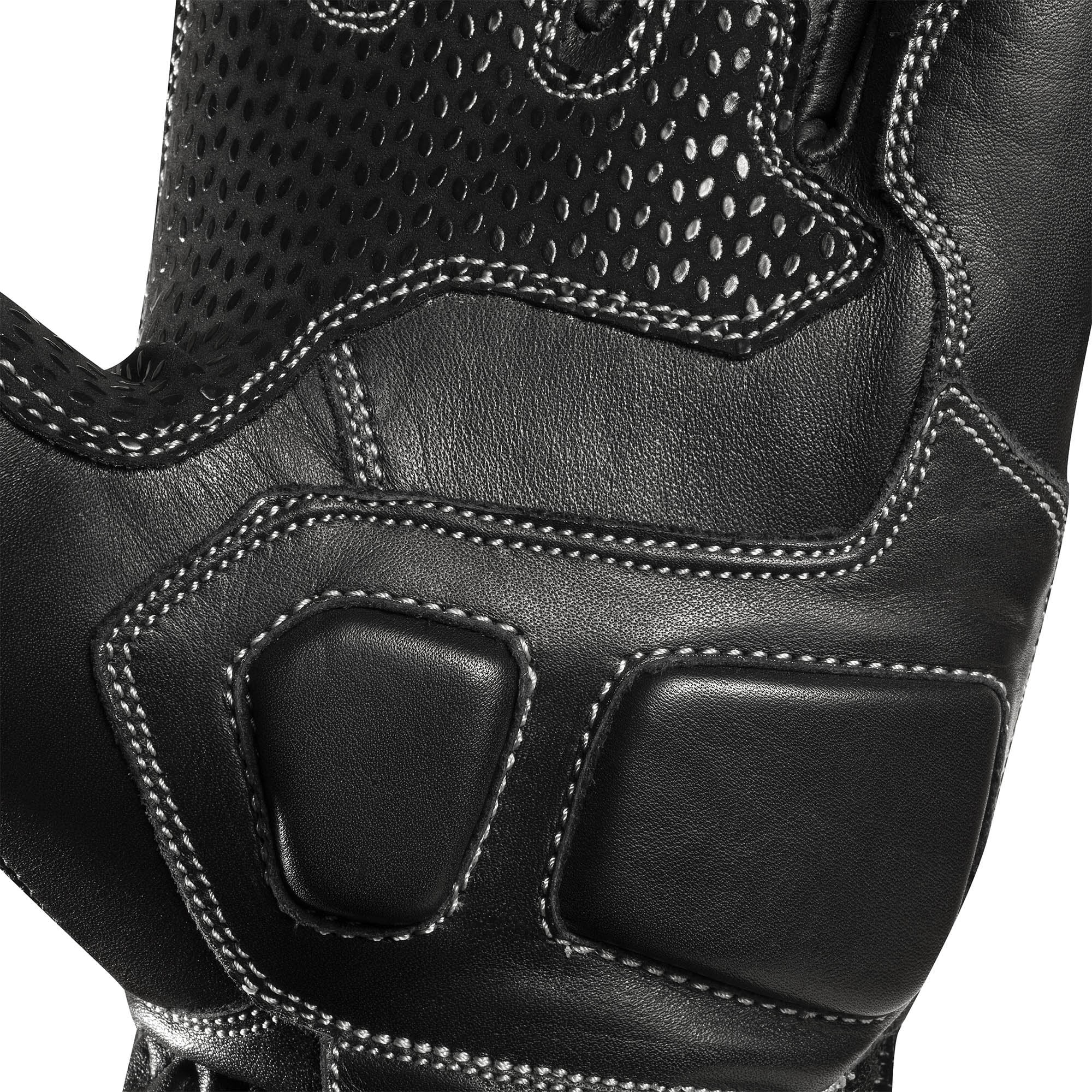 Guante Cuero Natural Térmico Moto, Impermeable, Cordura. Respekt