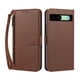 thumbnail image 1 of Funda Tipo Billetera para Google Pixel 8A con Soporte y Bolsillo con Cierre Marrón, 1 of 1