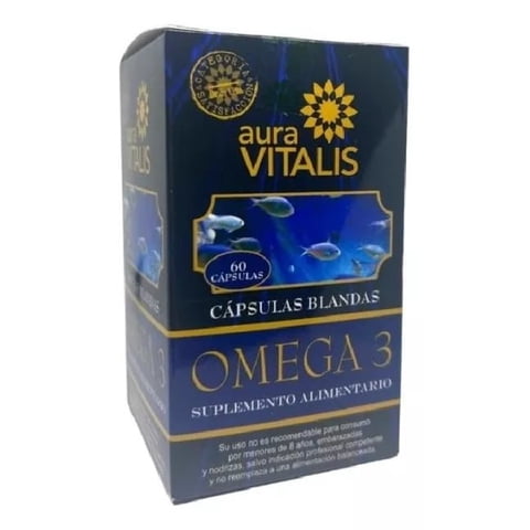 Omega 3 Aura Vitalis 60 Cápsulas Blandas