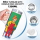 thumbnail image 5 of Vaso Aislado de Acero Inoxidable Caillou Desmarcar 1180 ml, 5 of 6