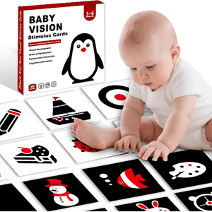 Genérica - Tarjetas De Estimulación Visual Didáctico Bebés 3 A 6 Meses