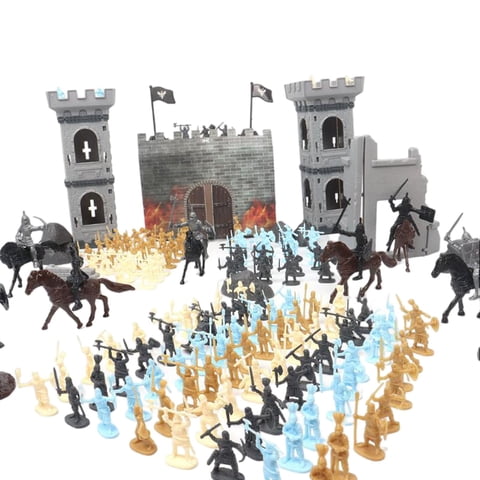 Magideal - Juguete, Diy Playset Vehículos Caballeros Accesorio Construcción Plástico Desarrollo Castillo Hombres Para Niños Decorativos