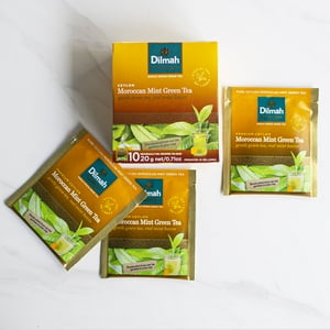 Pack 6 Te Verde Ceylon Hojas De Menta Dilmah 10 Bolsitas C/U
