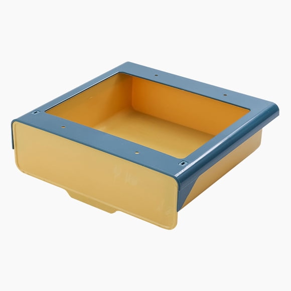 Cajón Extraíble para debajo Del pequeña sala para Especias con Cinta Autoadhesiva Azul amarillo L