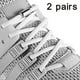 thumbnail image 2 of 2 pares de cordones elásticos sin atar para adultos, niños y ancianos. Sistema con cordones elásticos., 2 of 8
