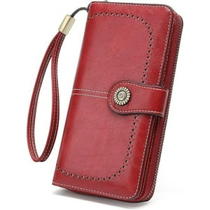 Veat00L - Cartera Para Mujer De , Con Bloqueo Rfid, Billetera Grande Con Cremallera, Monedero Para Móvil De Dama Minimalista, Tarjetero Moda De Gran Capacidad, Regalos Para Chicas Y Mujeres