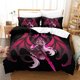 thumbnail image 1 of Soulfire Demons Bedding Set Single Twin Full Size Bed Set Adult Kid Bedroom Duvet cover Sets Anime bed sheet set Bed Sheets, 1 of 5