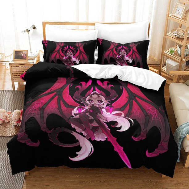 Soulfire Demons Bedding Set Single Twin Full Size Bed Set Adult Kid Bedroom Duvet cover Sets Anime bed sheet set Bed Sheets