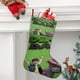 thumbnail image 2 of Dino Dan Tema: Calcetines de Navidad, fino lino blanco para colgar en escaleras y chimenea, decoración navideña para el hogar, regalo de Navidad.54cm×38cm, 2 of 5