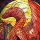 thumbnail image 3 of Playmat Topdeck Colección Vitrales - Dragón Rojo, 3 of 3
