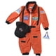 thumbnail image 5 of Traje de astronauta Aeromax Jr. con gorra y parches de la NASA, color naranja, 5 of 7