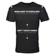 thumbnail image 2 of Camiseta Gildan Crew para hombre G1100 negro/gris deportivo/carbón L, 2 of 7