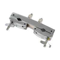 Magideal - Abrazadera De Clip De Tambor, Soporte De Cencerro, Metal, Herramienta De Práctica Portátil, Abrazadera De Tambor De 2 Orificios Para Platillos, Piezas