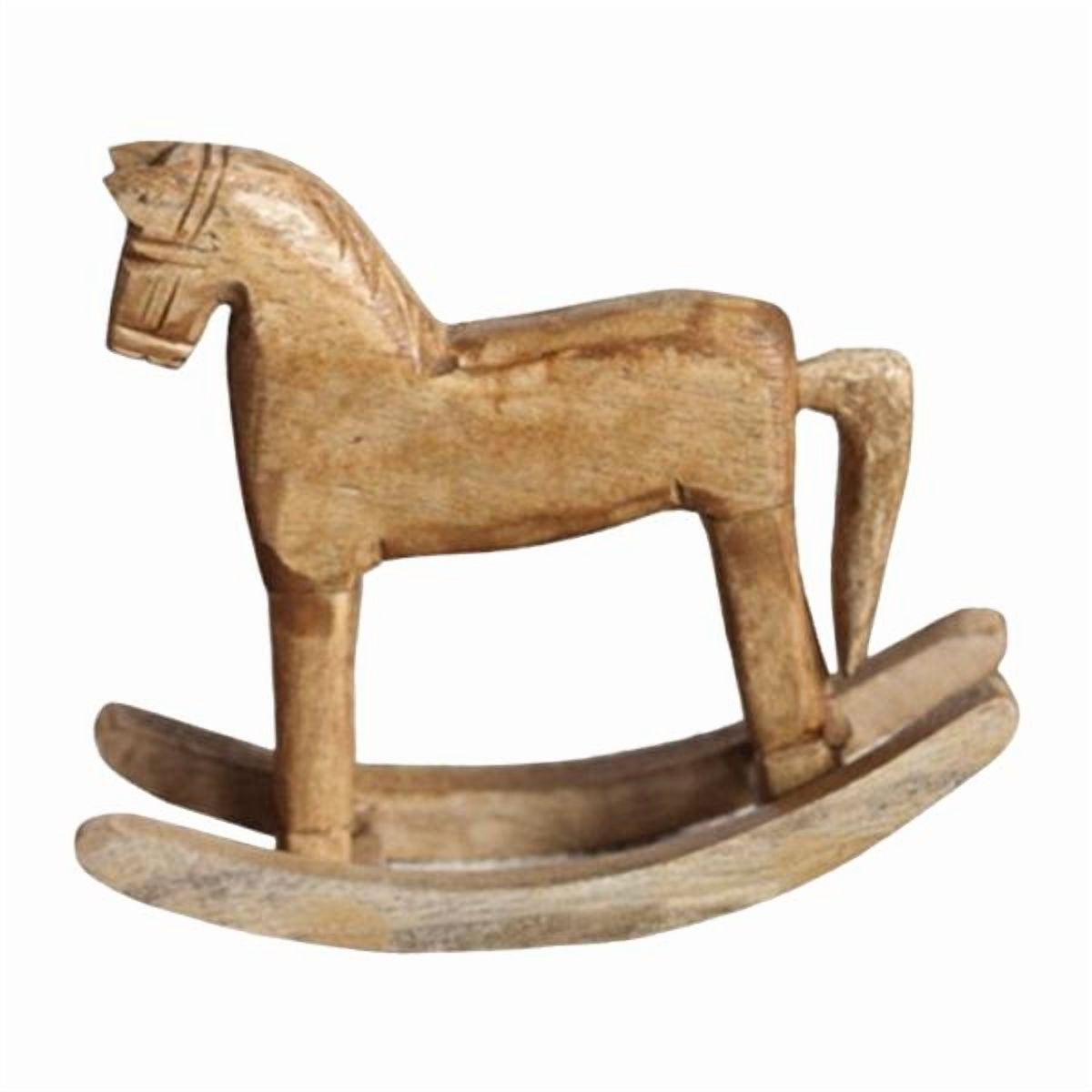 Magideal - Estatua De Caballo De Madera, Figura De Caballo Mecedor, Colección De Regalos, Artesanías, Esculturas, Decoración Del Hogar Para Estanterías, Fiestas,