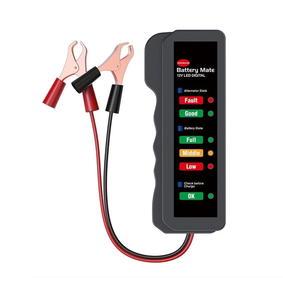 Probador de batería de auto KINGBOLEN 12V con indicador LED
