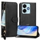 thumbnail image 1 of FOXDOCK Funda Tipo Cartera para Tecno Spark 5 Cuero PU con Cremallera y Correa de Muñeca, Ranuras para Tarjetas, Soporte Plegable, Cierre Magnético, 1 of 5