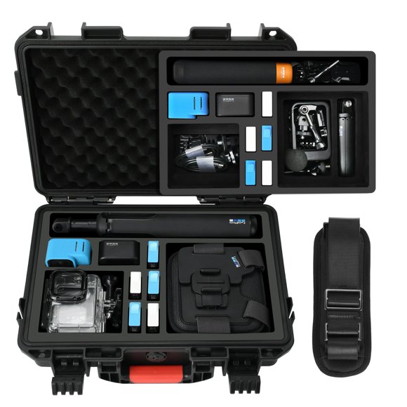 Organizador de fundas YETEETH para GoPro Hero 12, carcasa rígida impermeable