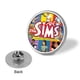 thumbnail image 3 of Los Sim-Theme Round Button Badge: Premium Metal Construction, Ideal for High-End Events 2.8 cm, 3 of 6