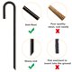 thumbnail image 5 of Estacas de Tierra Eurmax 41 cm Pack de 16 - Metal de Alta Resistencia, 5 of 7
