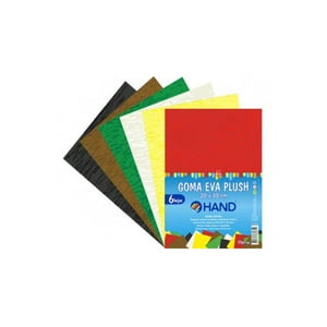 Hand - Pack 60 Hojas Goma Eva Plush 20X30Cms Colores - Ps