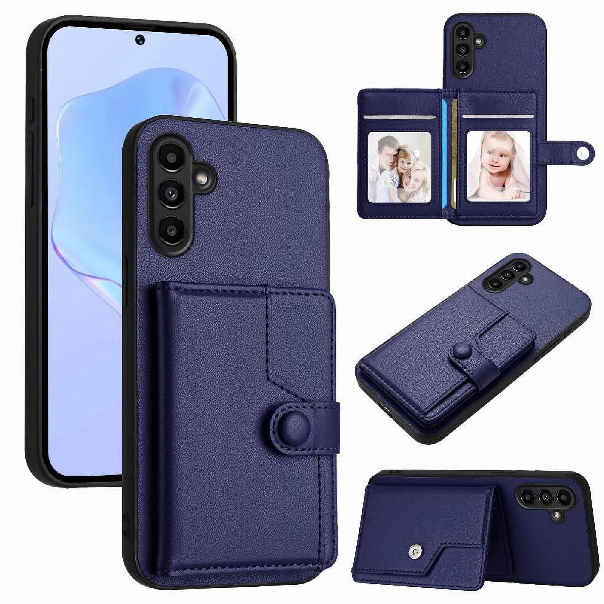 Foxdock Funda Para Samsung Galaxy A04s Con Bloqueo Rfid - Diseño Elegante Con Cierre De Botón