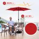 thumbnail image 3 of Sombrilla Abba Patio Lyon 274 cm para exteriores con manivela e inclinación – Rojo, 3 of 7