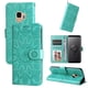 thumbnail image 1 of Funda tipo cartera FOXDOCK para Samsung Galaxy S9 , diseño girasol en relieve, cuero PU, cierre magnético, soporte y tarjetero, 1 of 5