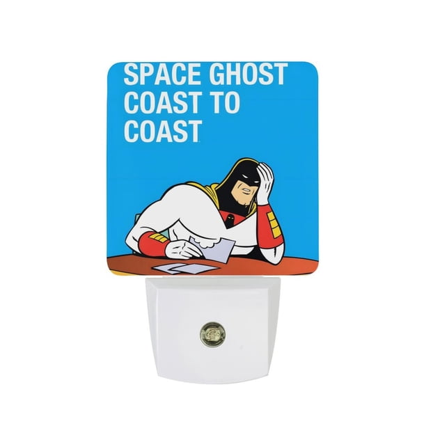 Space Ghost: Costa a Costa Luz nocturna LED con sensor de anochecer a amanecer para dormitorio, baño, pasillo, escaleras - Lámpara LED nocturna de enchufe, 0.5W - 1 pieza