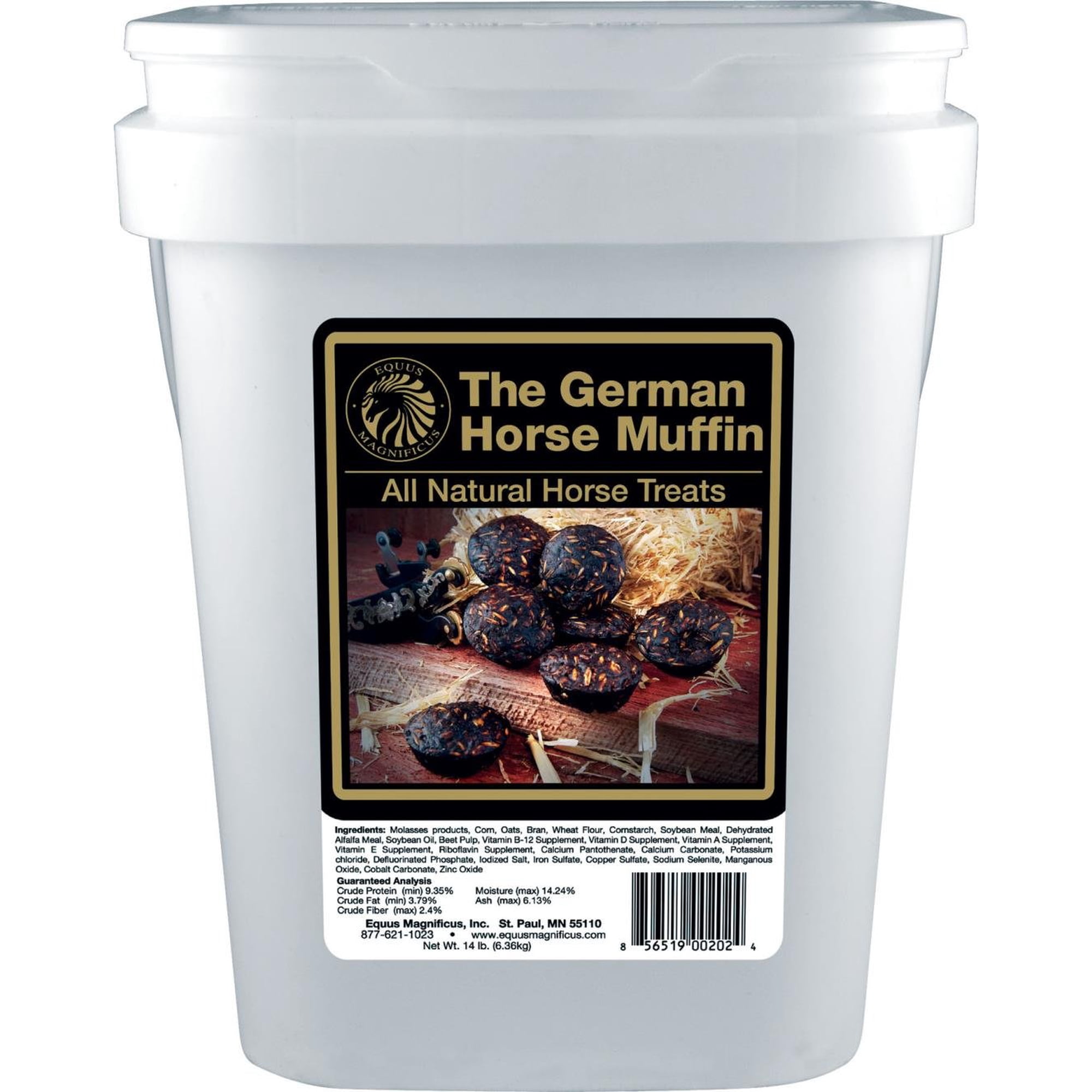 Golosinas para Caballos Thunbest German Muffin Cubeta de 6.5 kg