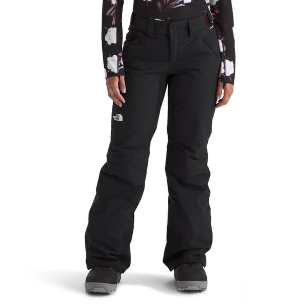 Pantalones de nieve The North Face Freedom con aislamiento TNF para mujer, color negro