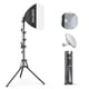 thumbnail image 1 of Kit de iluminación Softbox Raleno PS075 con bombilla LED de 50 W 5500 K, 1 of 7