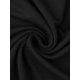 thumbnail image 5 of Conjunto de pijama para mujer de 2 piezas con bolsillos, mangas cortas, conjunto de ropa de descanso, parte superior y pantalones largos, talla M, negro, 5 of 6