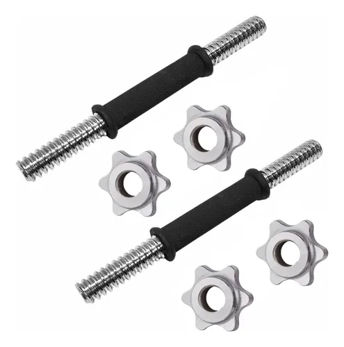 Linea Sport - Par De Mancuernas Barras Cromada De 35Cm