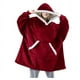 thumbnail image 1 of Poleron Hoddies Manta Polar Frazada Con Capucha Sudadera Felpa Rojo, 1 of 3