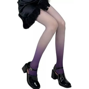 Me Señorita - Panty Semi Transparentes Con Degradado Para Mujer - Kawai - Violeta Oscuro