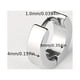 thumbnail image 2 of 1pair Men's Simple Hoop Earrings, Trendy Stainless Steel Earrings, Ear Clips, Ear Jewelry, 2 of 5