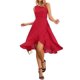 thumbnail image 2 of Vestido Midi con Estampado Floral y Dobladillo con Volantes sin Mangas para Mujer INSPIRE CHIC Rojo S, 2 of 5