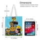 thumbnail image 5 of Kakao Friends Bolso de tela con estampado de lienzo para mujer, bolsa de compras reutilizable y estética, con cremallera interior, regalo para mujer,38*45cm., 5 of 6