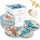 thumbnail image 2 of Teivio Absorbing Stone Sea Ocean Life Coasters for Drinks, Set de 8, 2 of 3