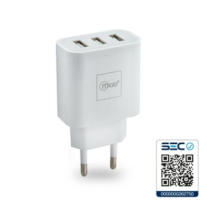 Mlab - Adaptador 3 Usb-Blanco 220V
