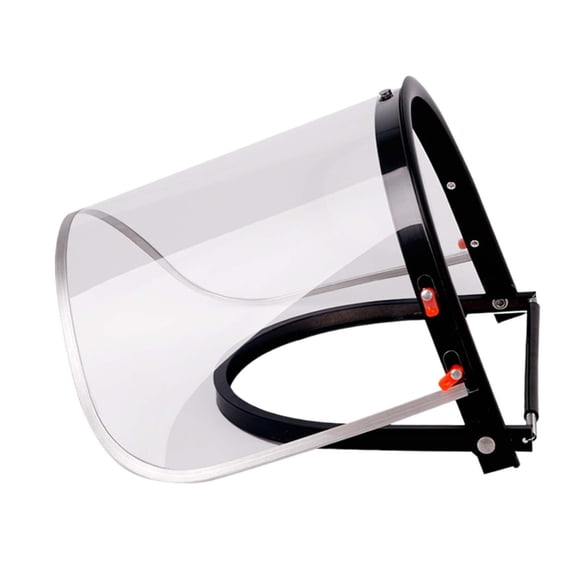 Protector facial y soporte para reemplazo de casco de ala completa Fácil de instalar Accesorio de pantalla transparente genérico abatible hacia arriba Pantalla de PC