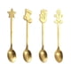 thumbnail image 5 of Juego De Cucharas Navideñas Encantadoras De 4 Piezas Mezcla Reutilizable Para Navidad Año Nuevo Azúcar Aureato, 5 of 5