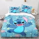 thumbnail image 1 of v1354 Bed Sheets Cute Stitch Cartoon Bedding Set for Kids Boys Girls Anime Quilt Set Cute Cartoon Duvet Cover Duvet Cover and Pillowcases 3-Piece Bedding Set (1 Duvet Cover + 2 Pillow Shams) Bed She, 1 of 5