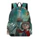 thumbnail image 1 of Dalia y el Libro Rojo-theme Backpack, Campus style schoolbag Bookbag with Adjustable Shoulder Straps And Large Zip Compartment, Unisex Travel Bags.42x30x15cm, 1 of 6