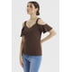 thumbnail image 2 of Polera Mujer Ajustado Chocolate, 2 of 4